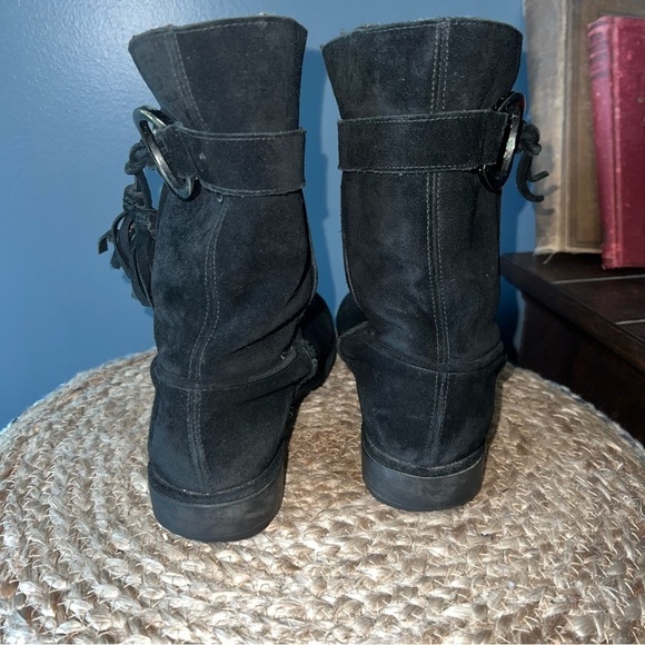 Stuart Weitzman Suede Mid Calf Boots - Picture 3 of 11